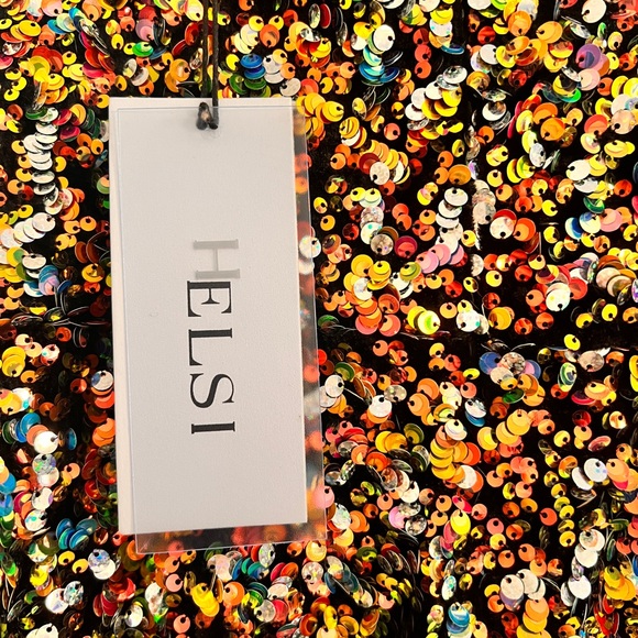 NWT Helsi  Strapless Sequin Long Gown Dress - Picture 4 of 12